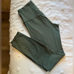 green lululemon align leggings